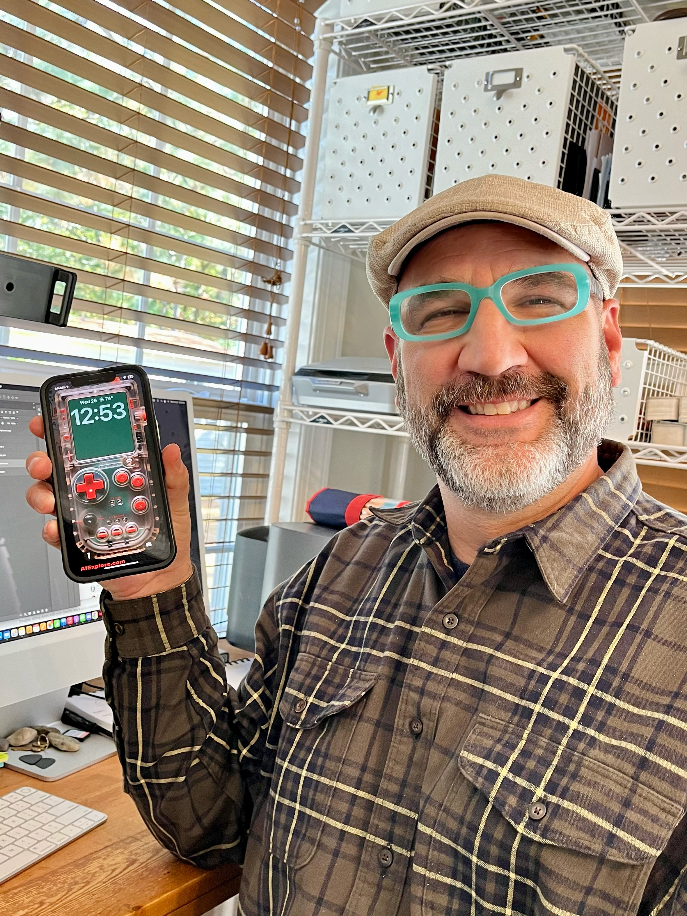 Brian and his iPhone